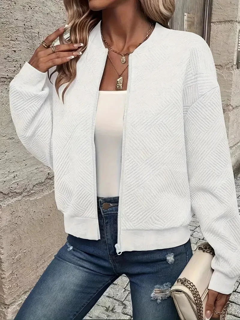 Clara | Damen Strickjacke mit strukturiertem Muster im Casual-Stil