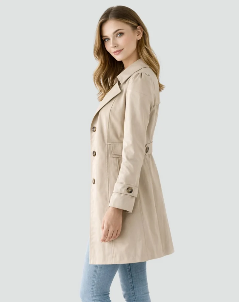 Emma | Damen Zeitloser Eleganter Taillierter Trenchcoat