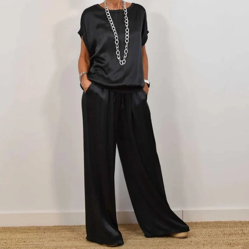Emma | Damen Leinen Set mit Bluse und Hose