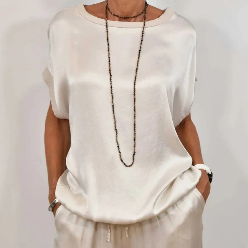 Emma | Damen Leinen Set mit Bluse und Hose