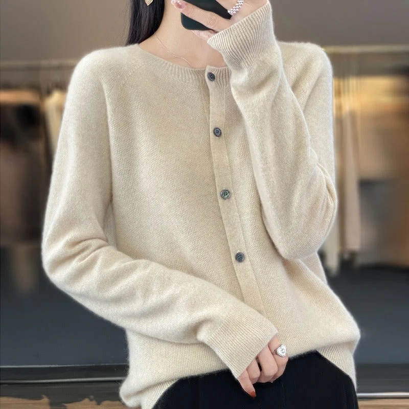 Emma | Damen Lockerer Cardigan für Alltag und Freizeit