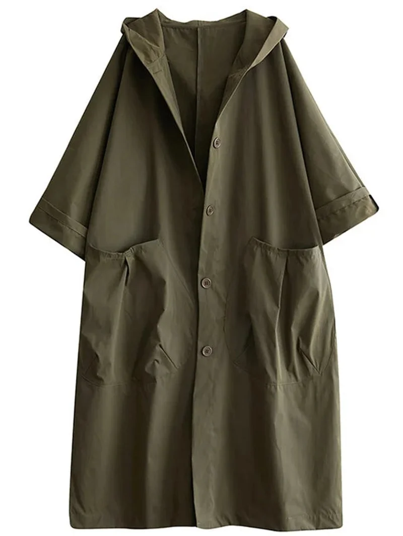 Isabella | Damen Eleganter Wasserdichter Trenchcoat mit Kapuze