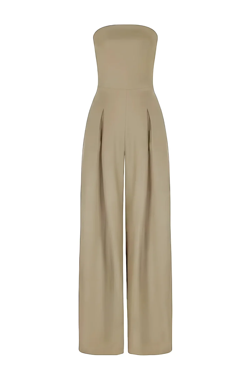 Lea | Damen Eleganter Strapless Polyester Anzug-Set für Abende