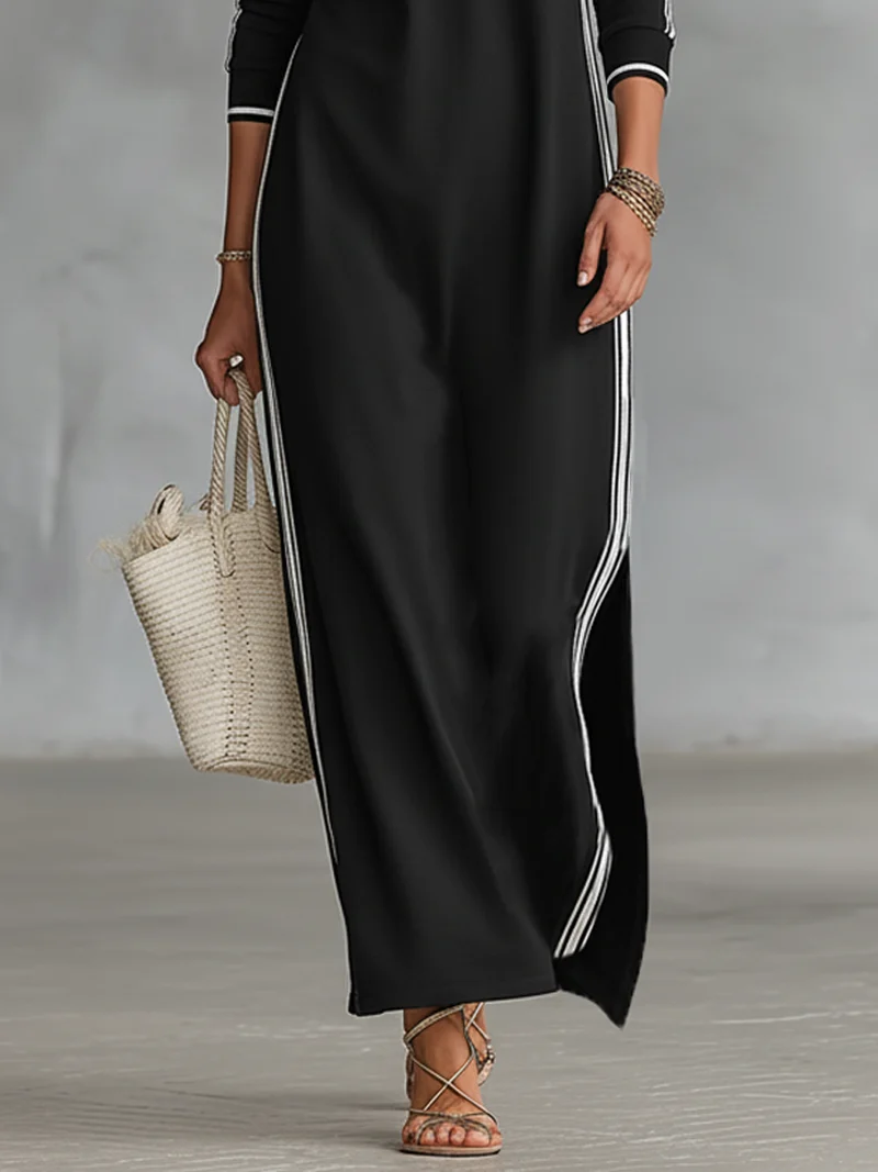 Victoria | Damen Elegantes Abendkleid aus Sweatshirt