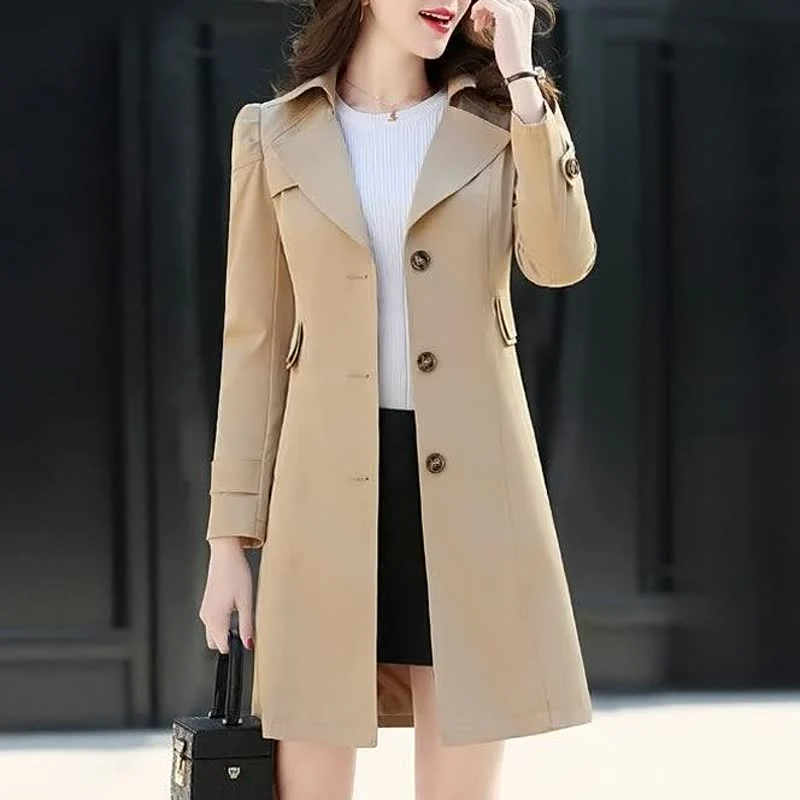 Ida | Damen Eleganter Taillierter Trenchcoat mit Gürtel