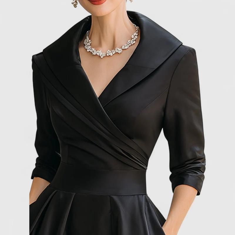 Ida | Elegantes Midikleid mit Wickelbrust für Damen