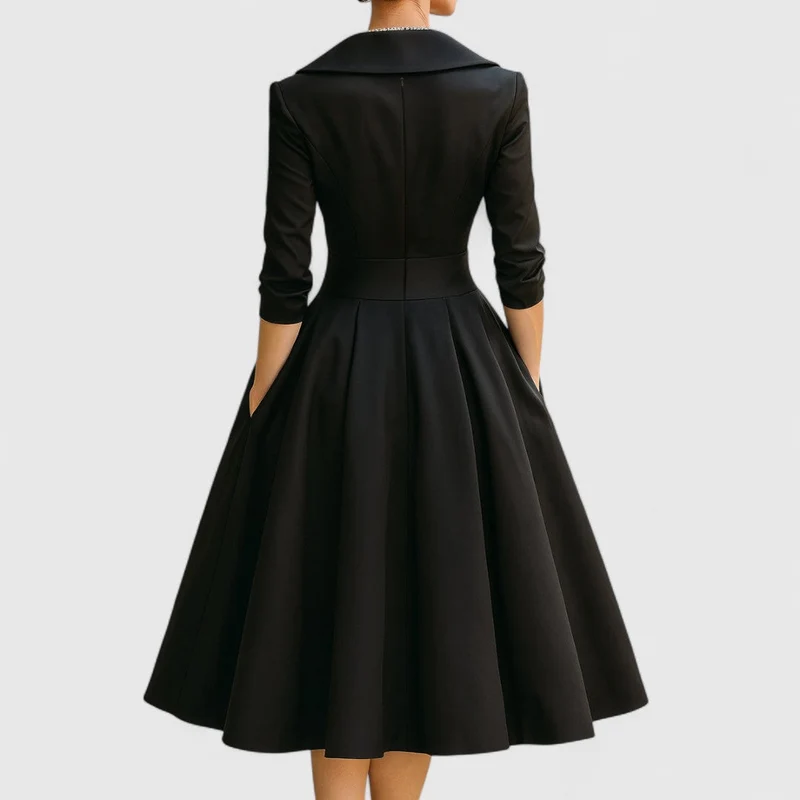 Ida | Elegantes Midikleid mit Wickelbrust für Damen