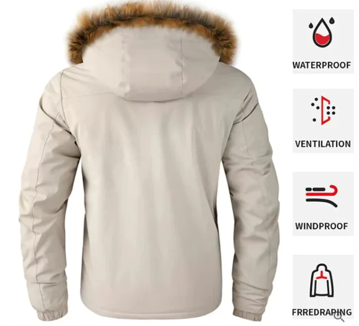Hochwertige wasserdichte Winterjacke für Herren