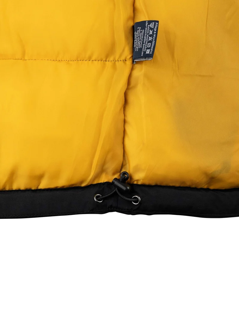 Steppweste mit Strickkragen