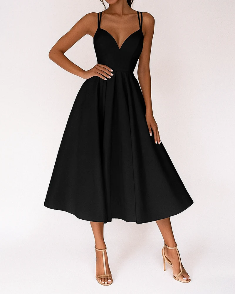 Elisa | Damen Abendkleid Midi zu Hochzeitsfeiern