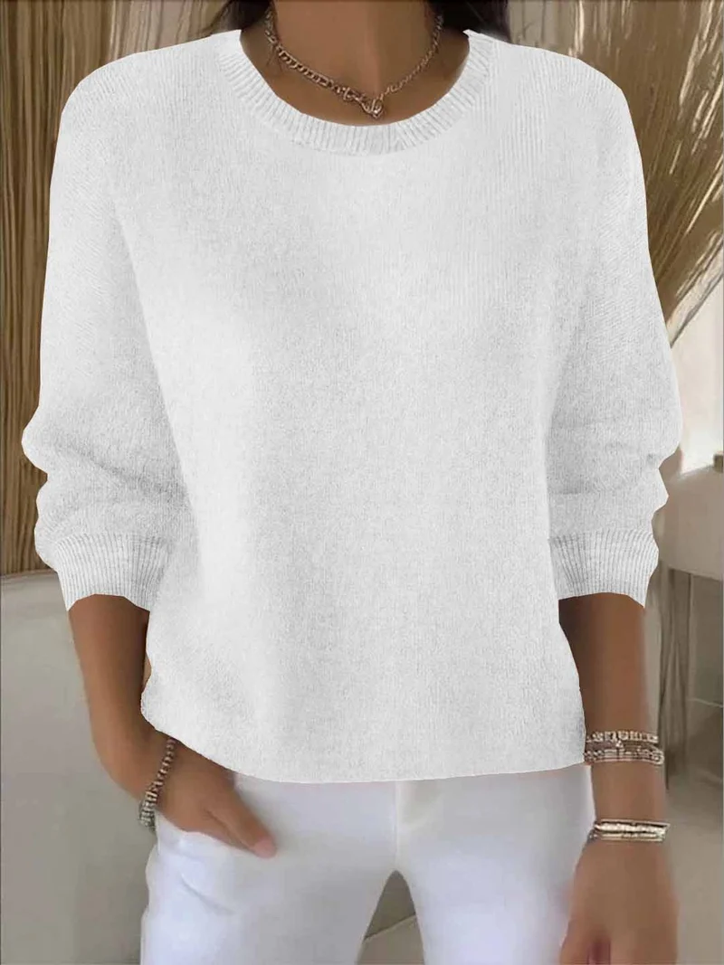 Pauline | Damen Gemütlicher Strickpullover für den Winter