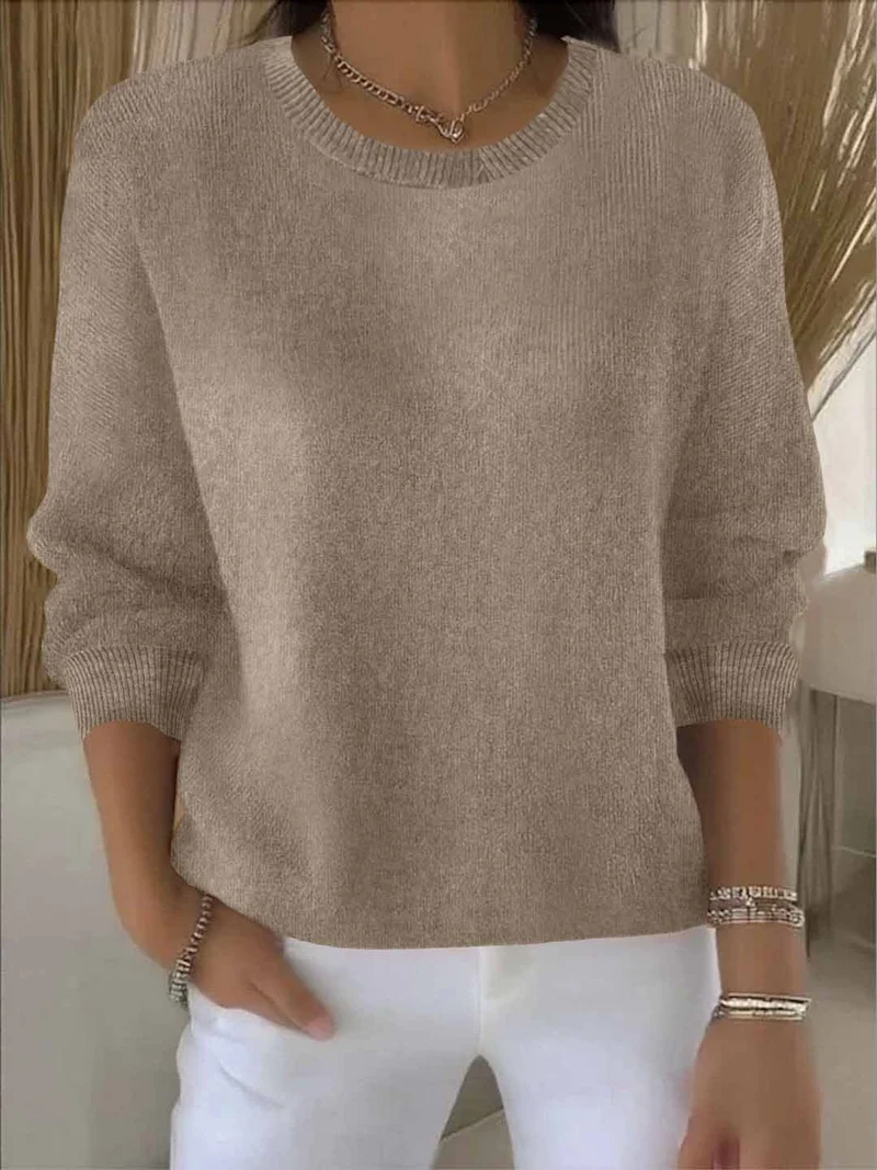 Pauline | Damen Gemütlicher Strickpullover für den Winter