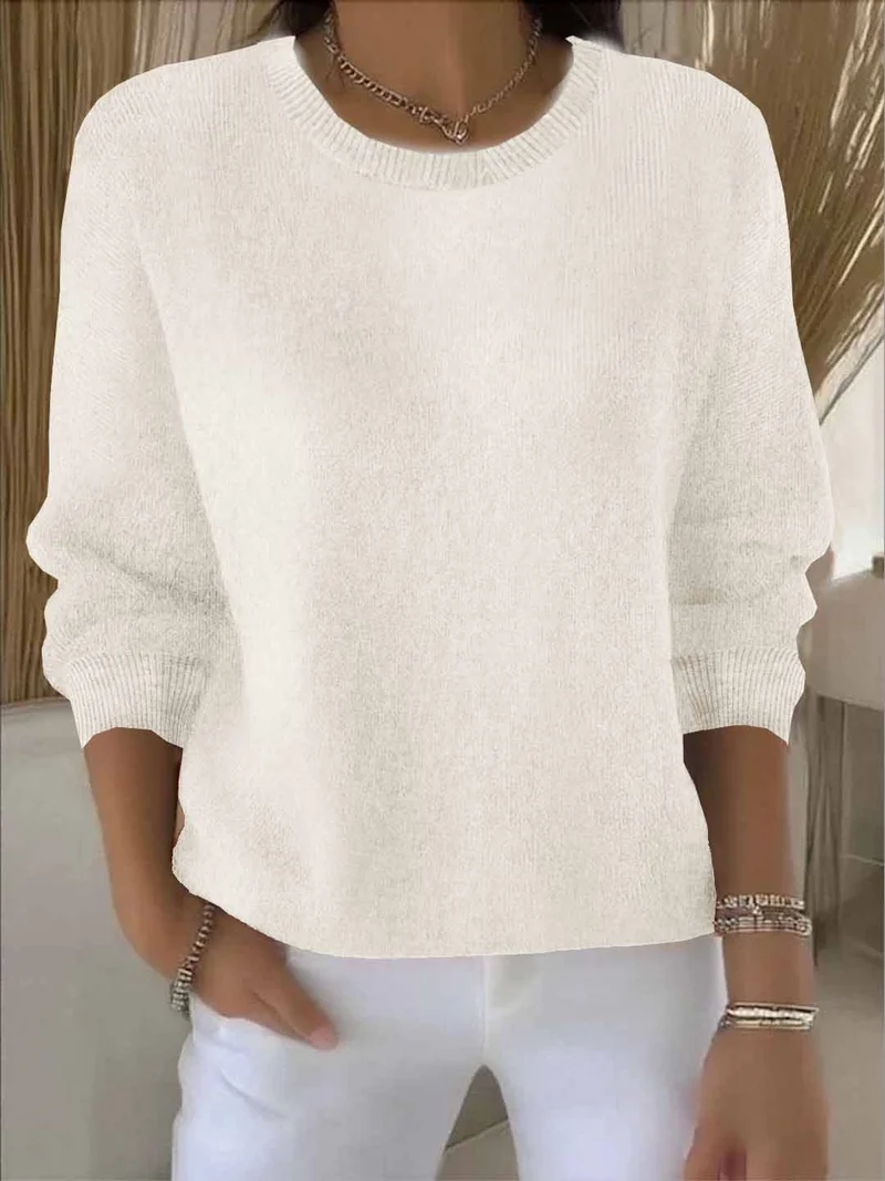 Pauline | Damen Gemütlicher Strickpullover für den Winter