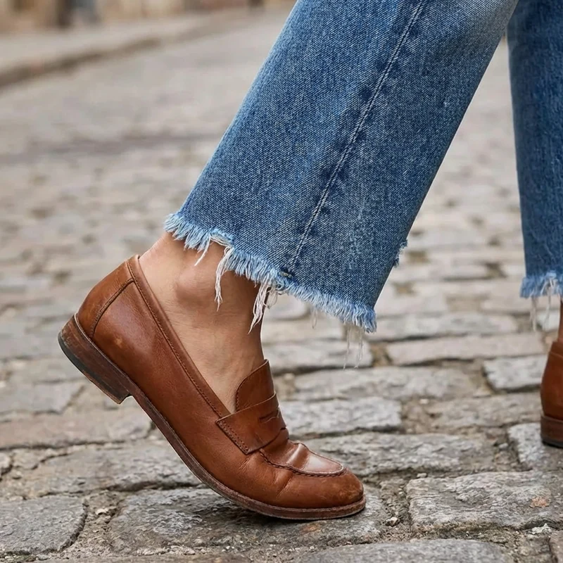 Ida | Klassische Damen kurze Jeans Straight-Cut