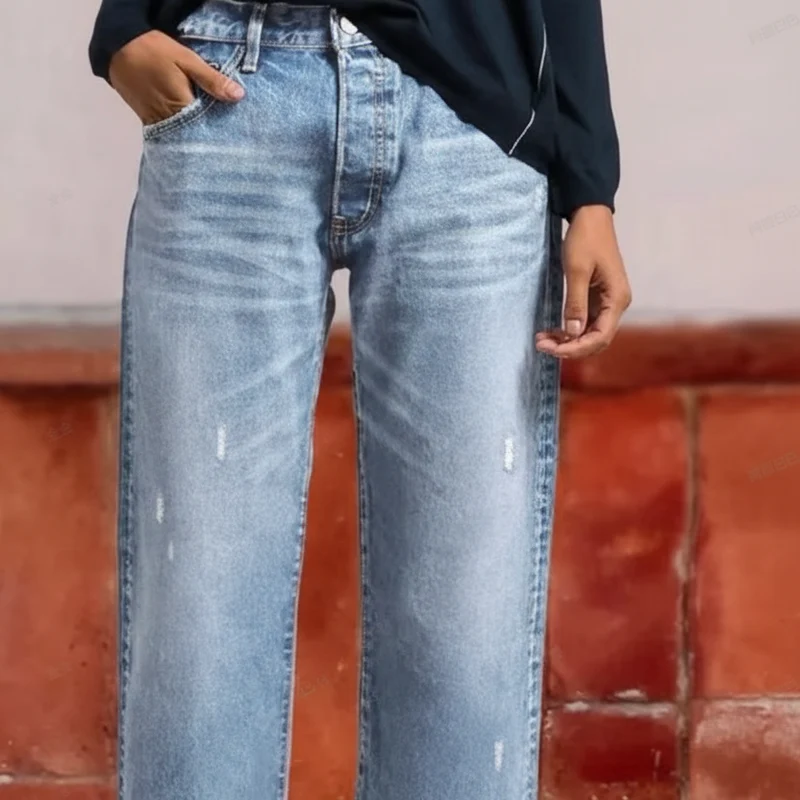 Ida | Klassische Damen kurze Jeans Straight-Cut