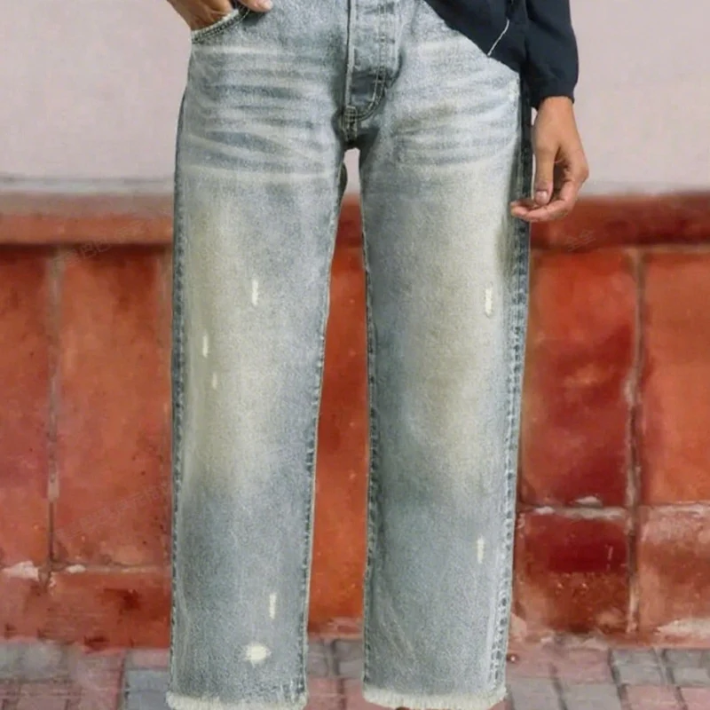 Ida | Klassische Damen kurze Jeans Straight-Cut
