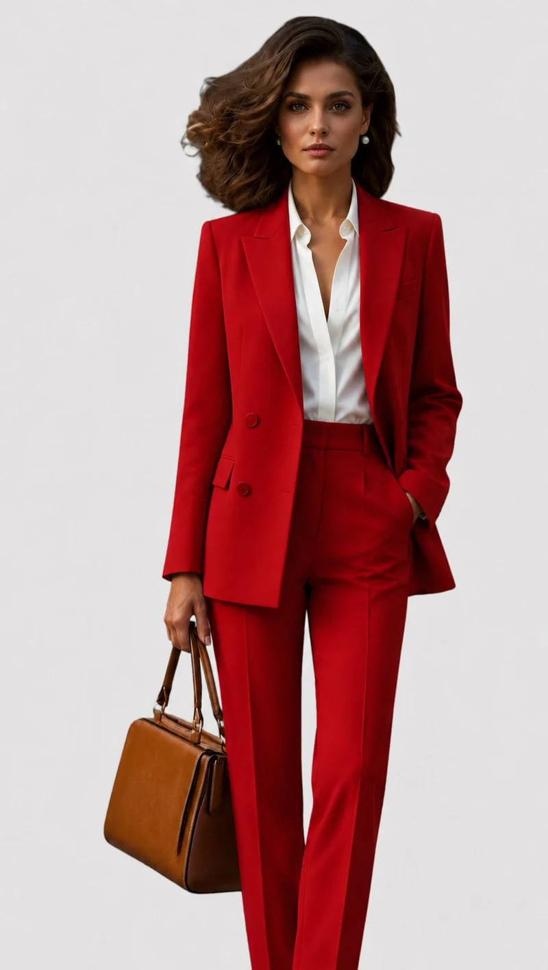 Ella | Damen Tailierter Business-Anzug im Zweiteiligen Set