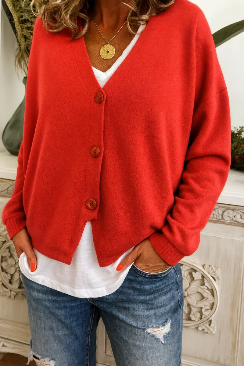 Marlene | Damen Eleganter Cardigan Oversized