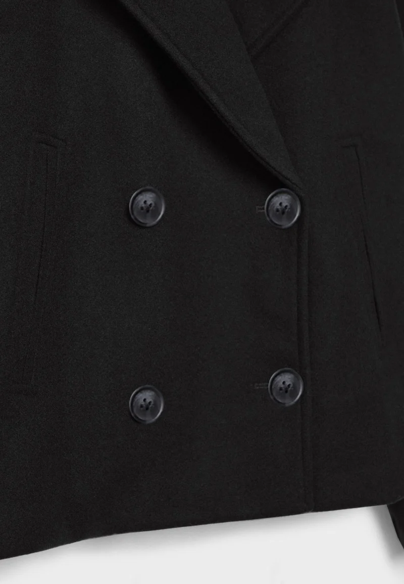 Nina | Damen Klassische Woll-Jacke mit Doppelreiher-Design
