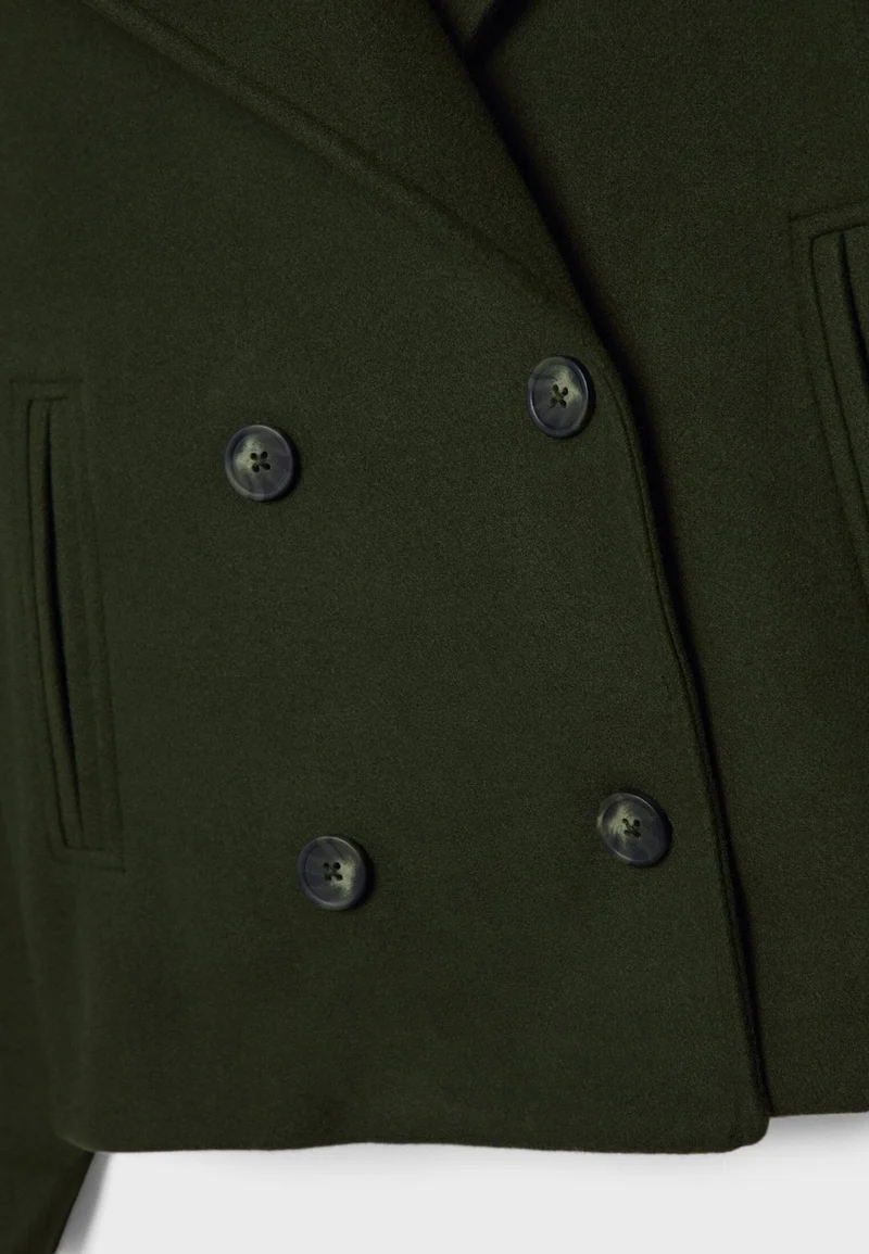 Nina | Damen Klassische Woll-Jacke mit Doppelreiher-Design
