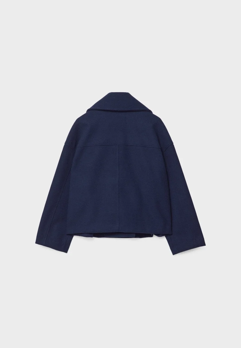 Nina | Damen Klassische Woll-Jacke mit Doppelreiher-Design
