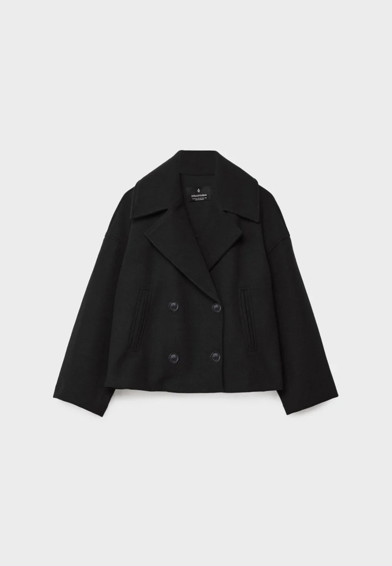 Nina | Damen Klassische Woll-Jacke mit Doppelreiher-Design