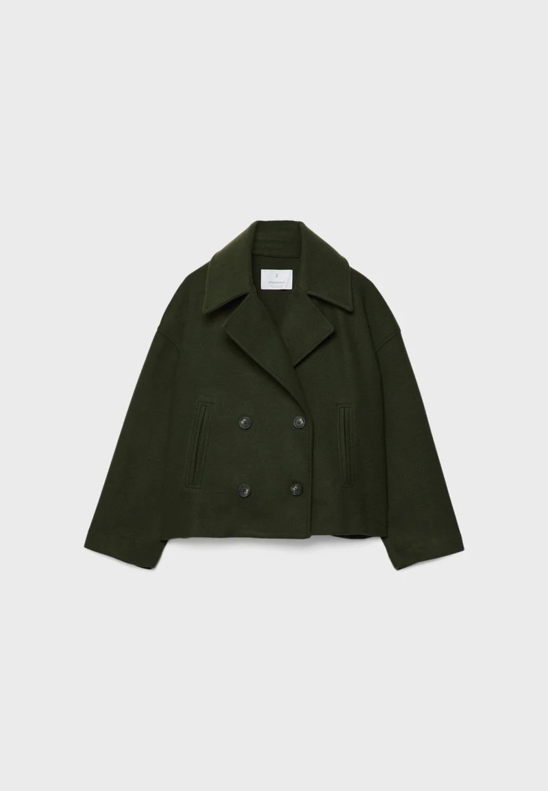 Nina | Damen Klassische Woll-Jacke mit Doppelreiher-Design