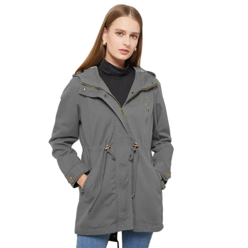 Frieda | Damen Wasserfeste Sommerjacke im modernen, langen Schnitt