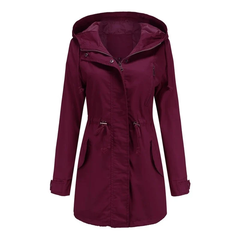 Frieda | Damen Wasserfeste Sommerjacke im modernen, langen Schnitt