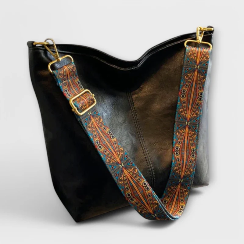 Emilia | Damen Schultertasche mit dekorativem Riemen für Sommer