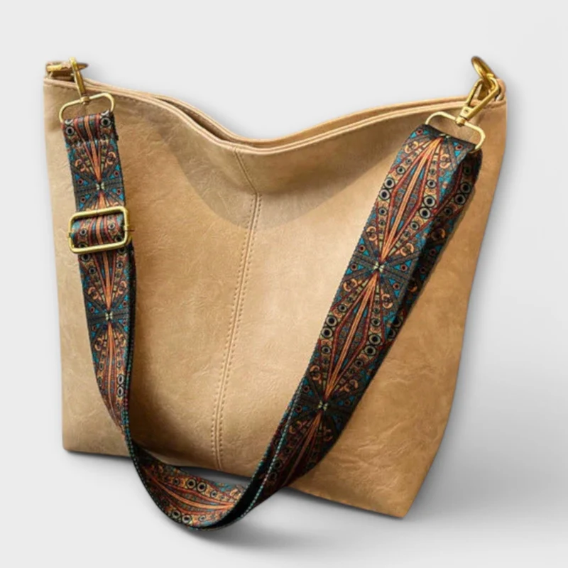 Emilia | Damen Schultertasche mit dekorativem Riemen für Sommer
