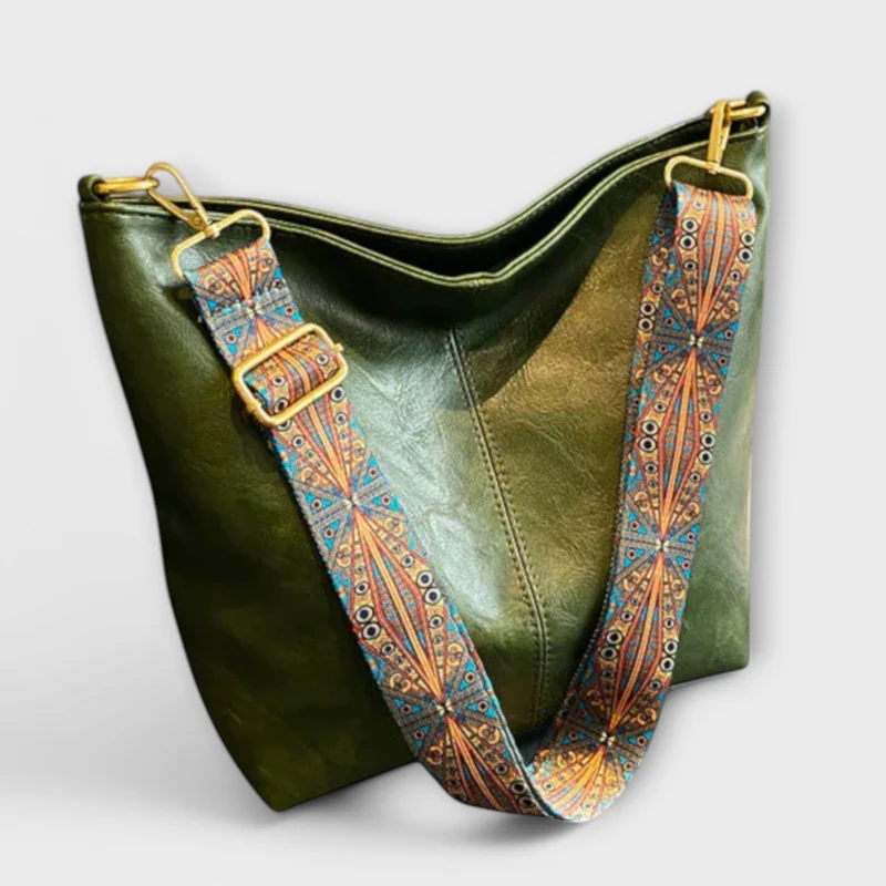 Emilia | Damen Schultertasche mit dekorativem Riemen für Sommer