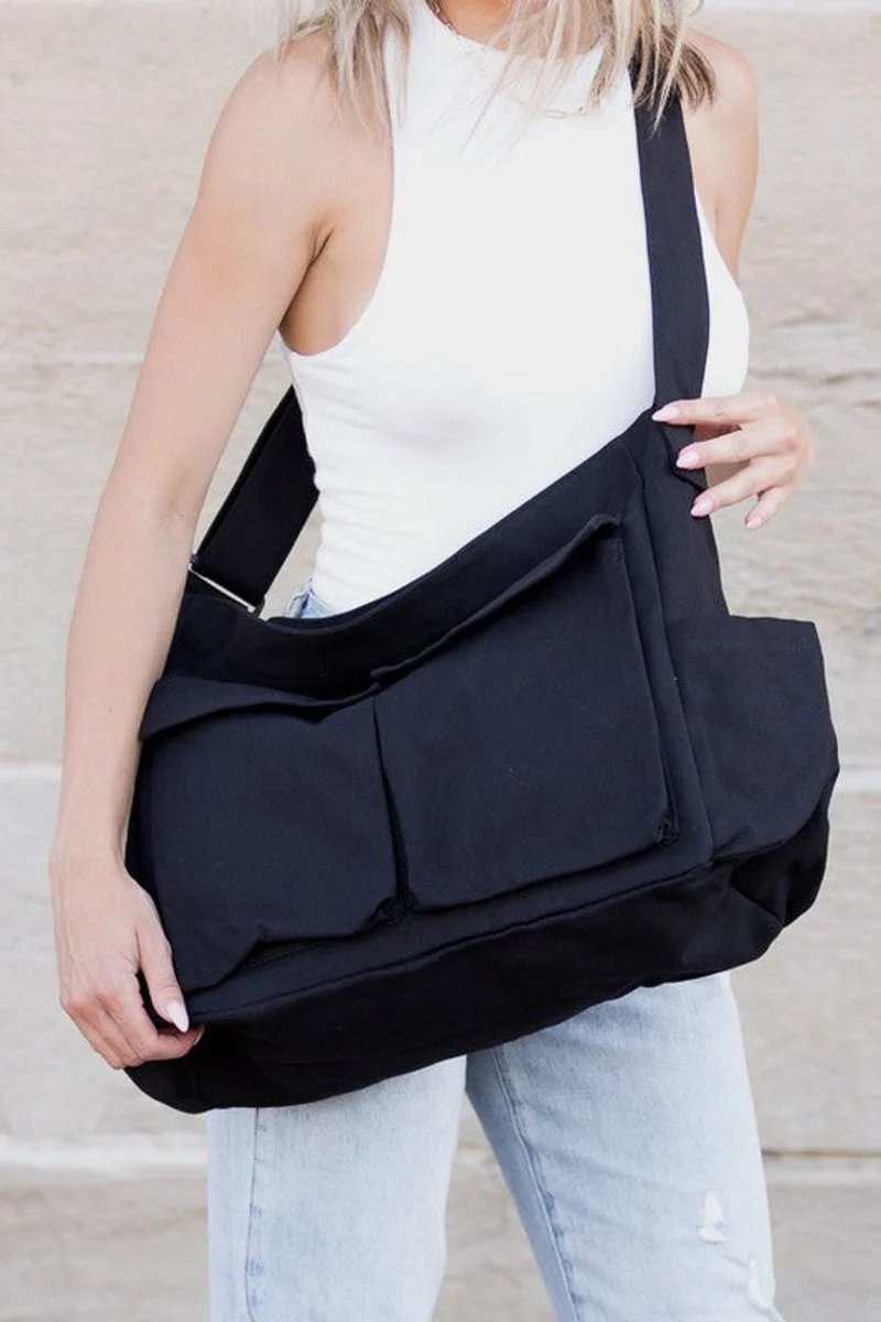Ida | Damen Canvas Umhängetasche für jeden Tag