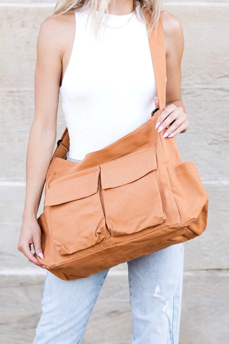 Ida | Damen Canvas Umhängetasche für jeden Tag