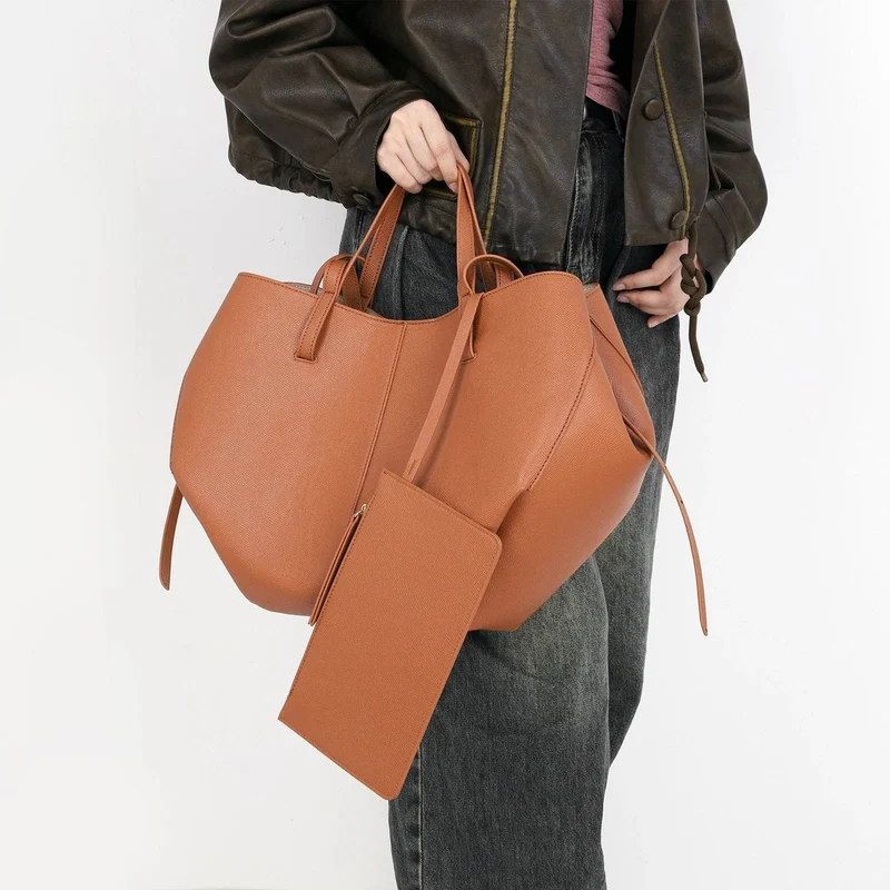 Emilia | Damen Große Vintage PU-Leder Tasche