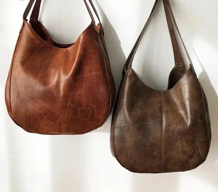 Charlotte | Damen Schultertasche aus weichem Leder für den Alltag