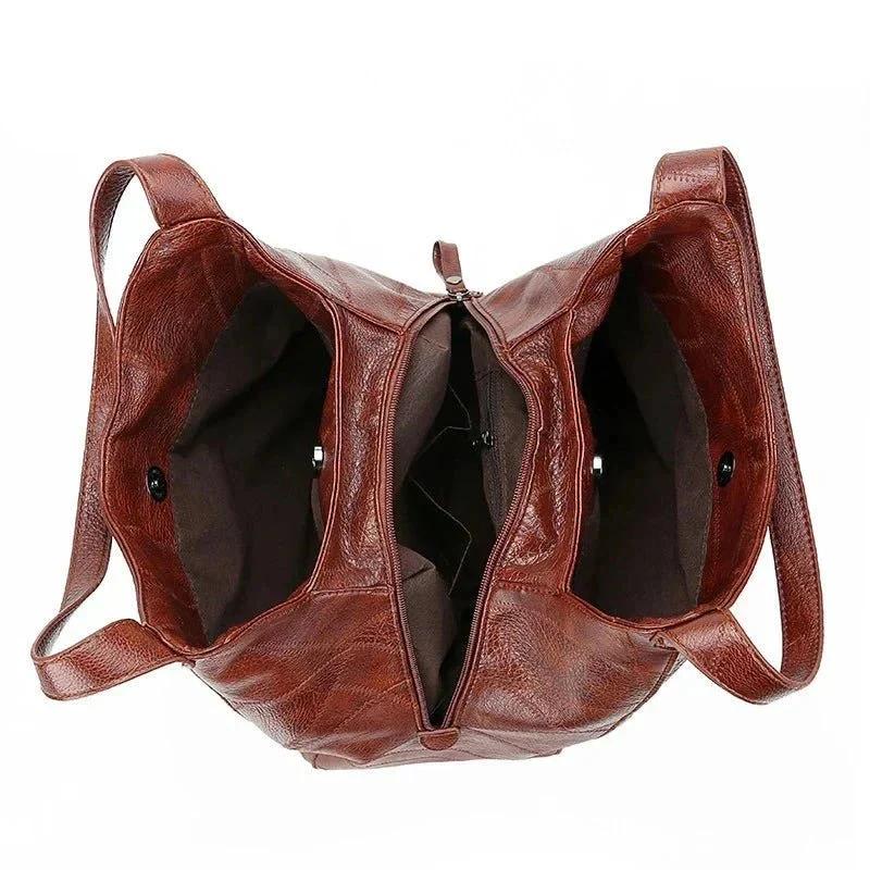 Charlotte | Damen Schultertasche aus weichem Leder für den Alltag