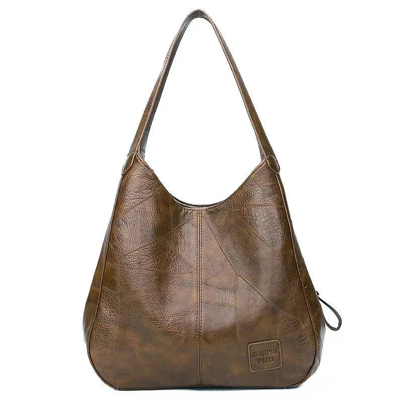 Charlotte | Damen Schultertasche aus weichem Leder für den Alltag