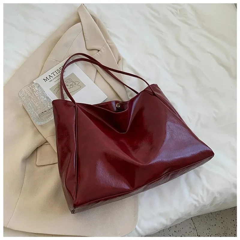 Antonia | Damen Retro-Schultertasche aus PU-Leder mit großem Fassungsvermögen