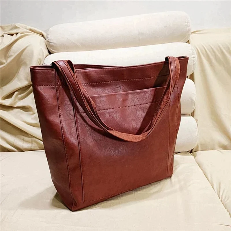 Nora | Damen Große Lederschultertasche für den Alltag