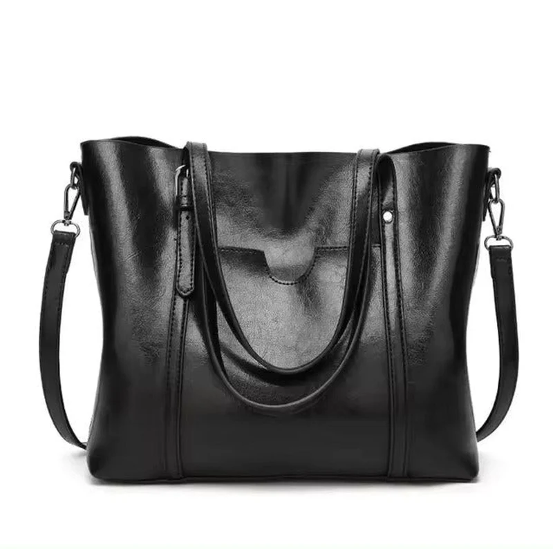 Marlene | Damen große Leder-Look Tragetasche mit verstellbarem Riemen