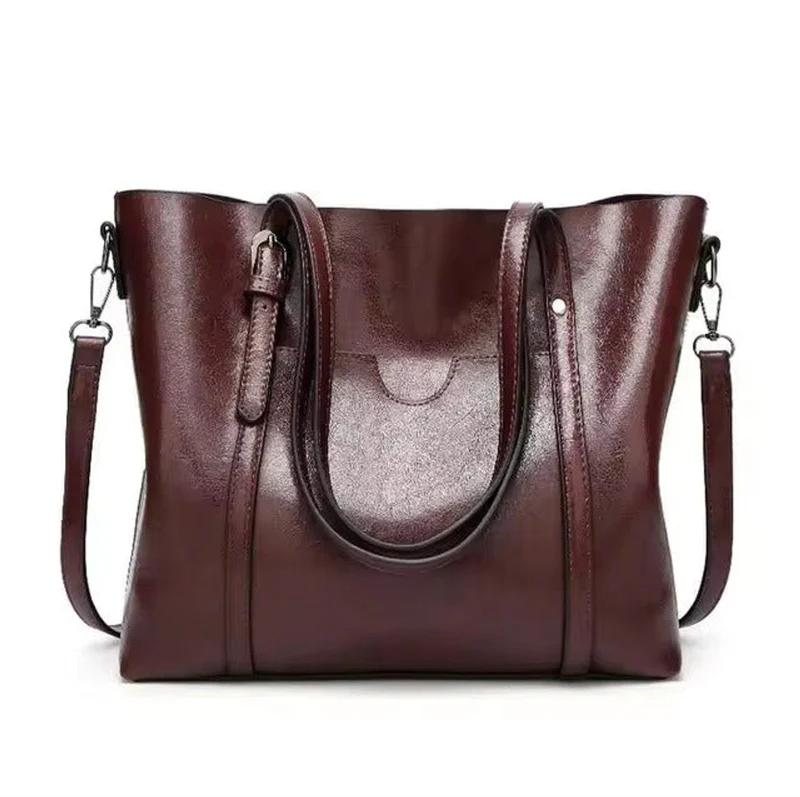 Marlene | Damen große Leder-Look Tragetasche mit verstellbarem Riemen
