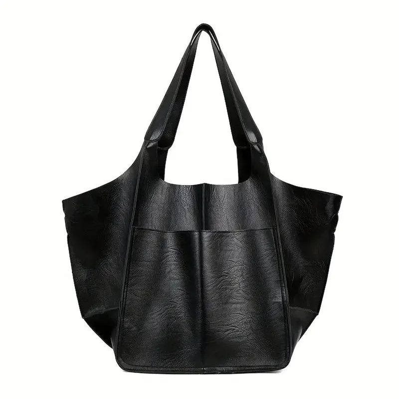 Isabella | Damen Geräumige Vegane Ledertasche mit Magnetverschluss