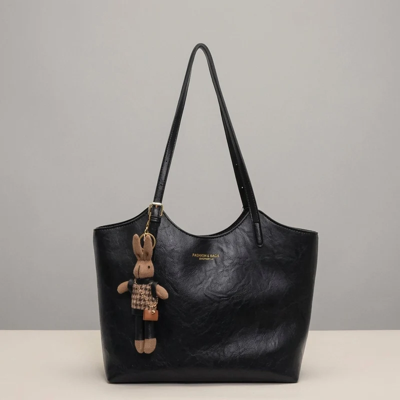 Victoria | Damen Weiche Vegane Lederschultertasche für Alltag