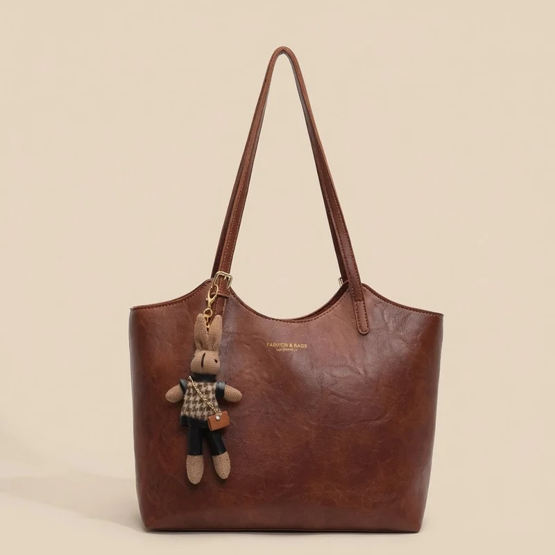 Victoria | Damen Weiche Vegane Lederschultertasche für Alltag