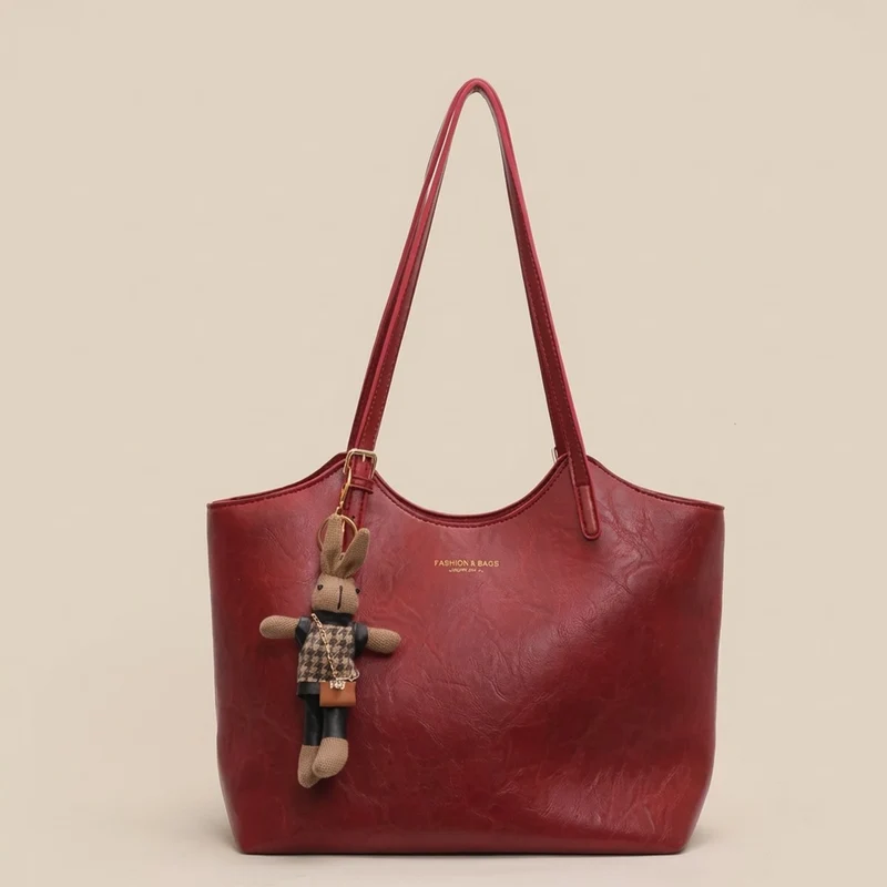 Victoria | Damen Weiche Vegane Lederschultertasche für Alltag