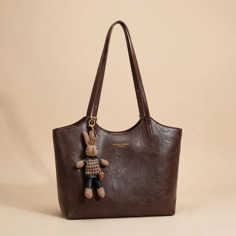 Victoria | Damen Weiche Vegane Lederschultertasche für Alltag