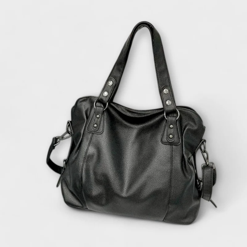 Nina | Damen Strukturierte Schultertasche im Hobo-Stil