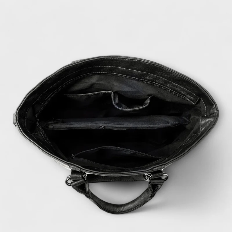 Lena | Damen Elegante Tragetasche aus weichem Leder