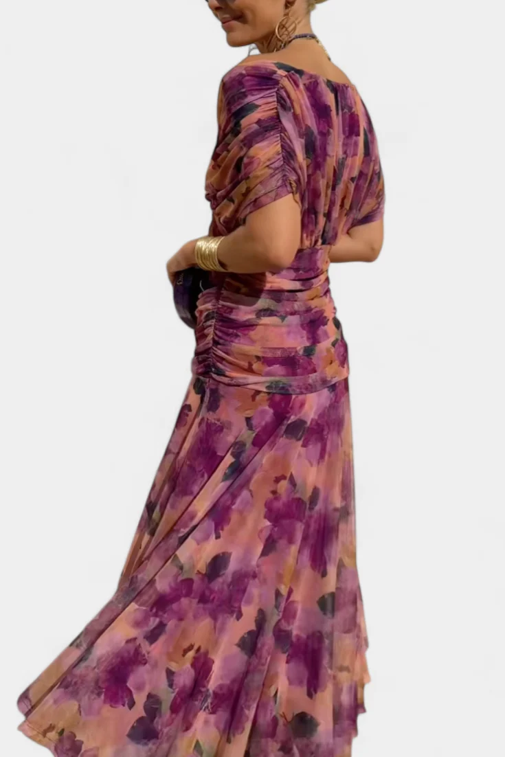 Antonia | Damen Elegantes Kleid im Drapé-Stil